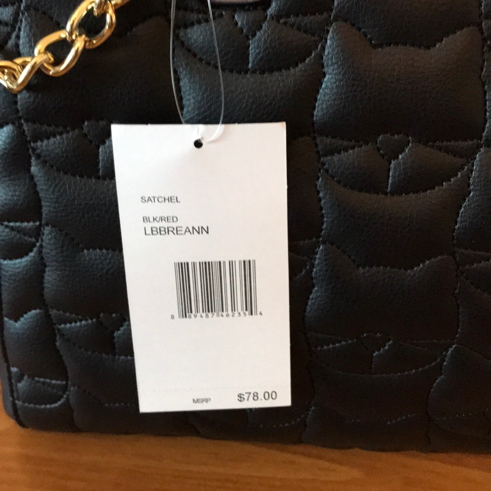 BETSEY JOHNSON SATCHEL/CROSSBODY CATS 78.00 NWT - Picture 2 of 7